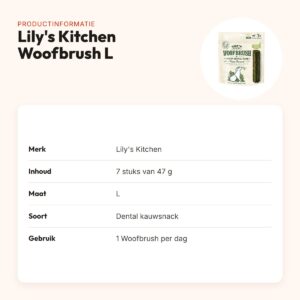 Lily's Kitchen Woofbrush Dental Care kauwsnack L 7 x 47 g – productinformatie