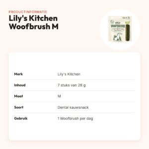 Lily's Kitchen Woofbrush Dental Care kauwsnack M 7 x 28 g – productinformatie