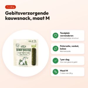 Lily's Kitchen Woofbrush Dental Care kauwsnack M 7 x 28 g – voordelen