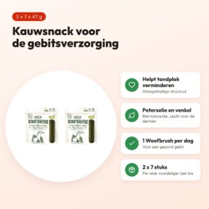 Lily's Kitchen Woofbrush Dental Large hond – multipack 2 x 7 stuks – voordelen