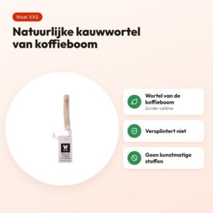 Martin kauwwortel koffiehout XXS – natuurlijke kauwwortel voor honden – voordelen