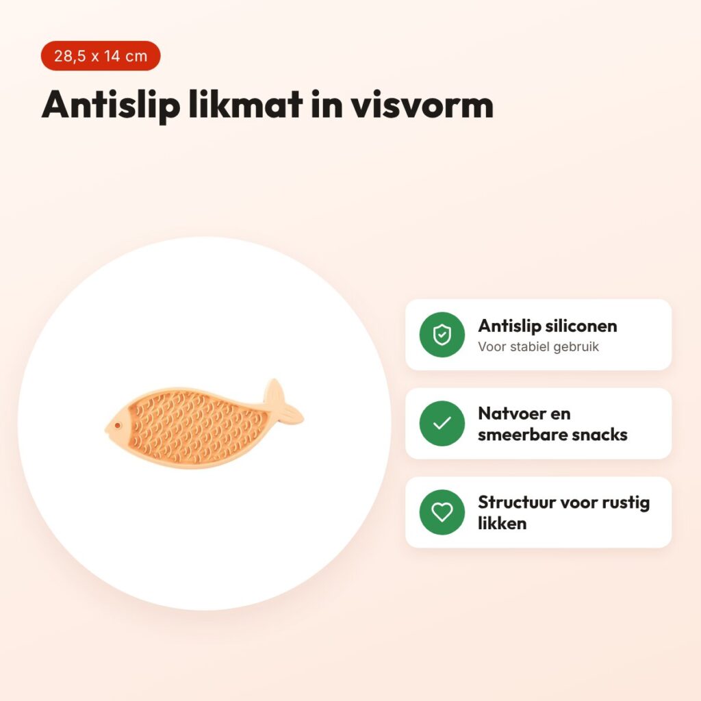 Martin likmat vis siliconen geel 28,5 x 14 x 1 cm – antislip – voordelen