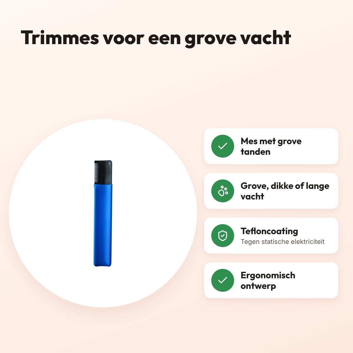 Mikki Classic trimmes grove vacht – ergonomisch, grove tanden – voordelen
