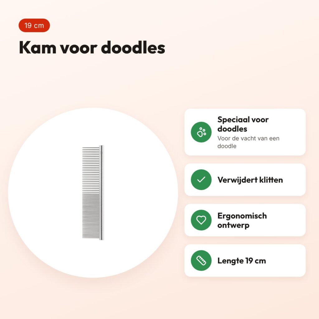 Mikki Doodle kam 19 cm – ergonomisch – voordelen