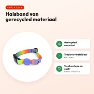Morso hondenhalsband gerecycled Spring Blossom 43-70 x 2,5 cm – voordelen