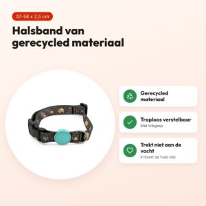 Morso hondenhalsband Ink Tank groen 37-58 x 2,5 cm – gerecycled – voordelen