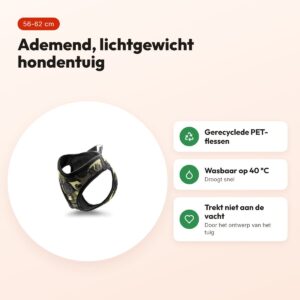 Morso hondentuig Body Mesh Full Metal Dog bruin 56-62 cm – ademend – voordelen