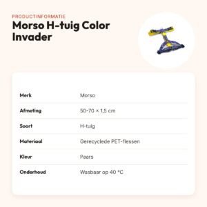 Morso hondentuig H-tuig Color Invader paars 50-70 x 1,5 cm – gerecycled – productinformatie