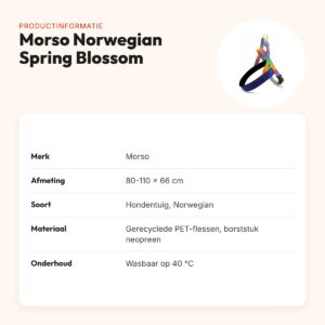 Morso hondentuig Norwegian Spring Blossom 80-110 x 66 cm – productinformatie