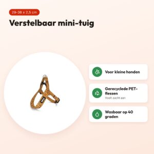 Morso mini hondentuig Jungle Drum groen 29-38 x 2,5 cm – voor kleine honden – voordelen
