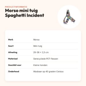 Morso mini hondentuig Spaghetti Incident 29-38 x 2,5 cm – productinformatie