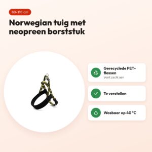 Morso Norwegian hondentuig gerecycled Full Metal Dog bruin 80-110 cm – voordelen