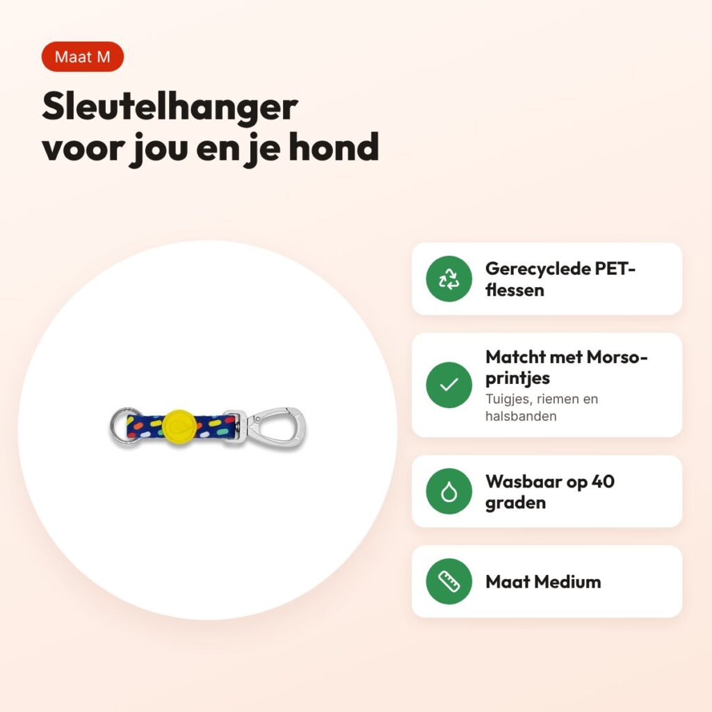 Morso sleutelhanger Key Cord Color Invaders paars maat M – gerecycled – voordelen