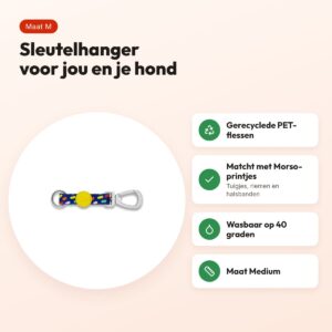 Morso sleutelhanger Key Cord Color Invaders paars maat M – gerecycled – voordelen