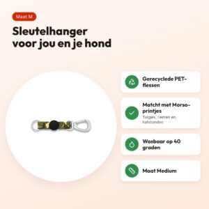 Morso sleutelhanger Key Cord Full Metal Dog bruin maat M – gerecycled – voordelen