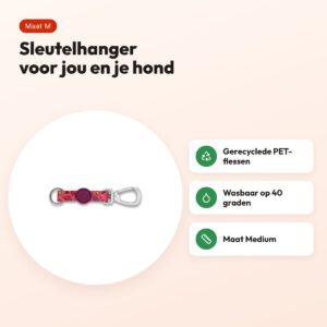 Morso sleutelhanger Key Cord Gerecycled Pink Think roze M – voordelen
