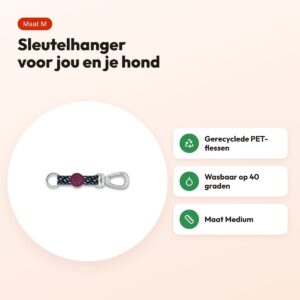 Morso sleutelhanger Key Cord Gerecycled Power Flow zwart M – voordelen