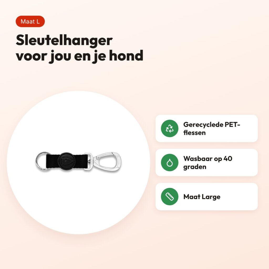 Morso sleutelhanger Key Cord Gerecycled Pureness zwart L – voordelen