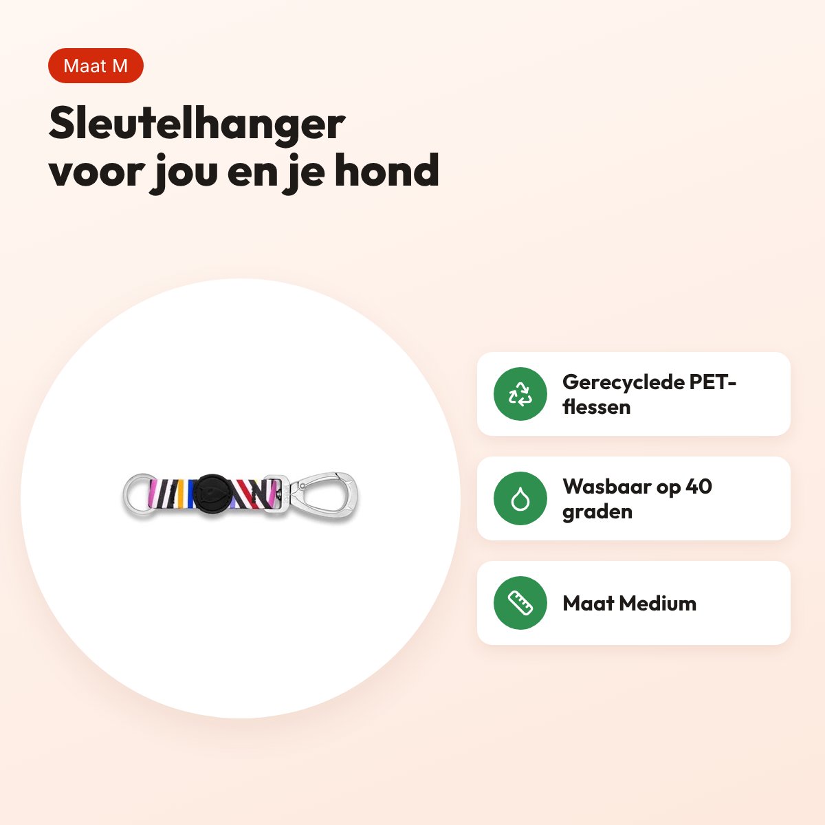 Morso sleutelhanger Key Cord Gerecycled Spaghetti Incident M – voordelen