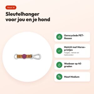 Morso sleutelhanger Key Cord Jungle Drum groen maat M – gerecycled – voordelen