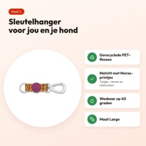 Morso sleutelhanger Key Cord Jungle Drum maat L – gerecycled – voordelen
