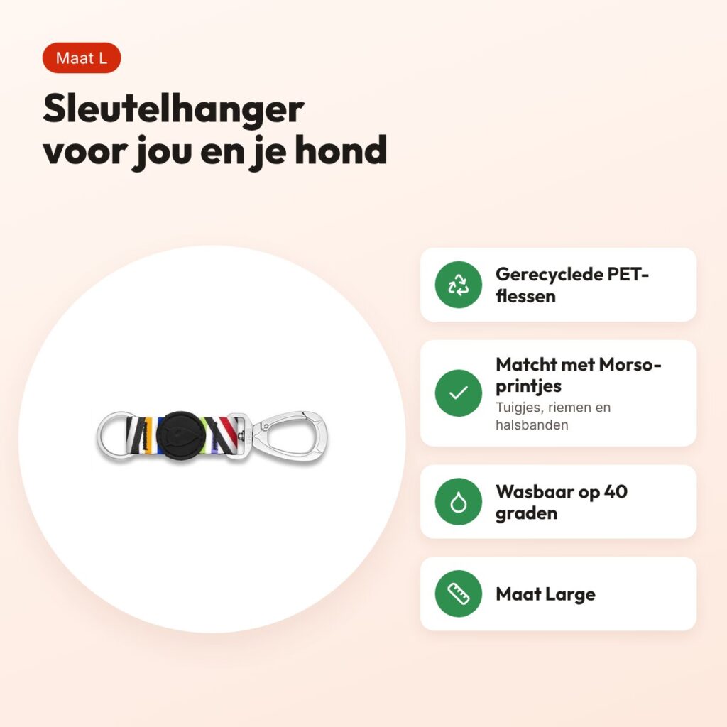 Morso sleutelhanger Key Cord Spaghetti Incident maat L – gerecycled – voordelen