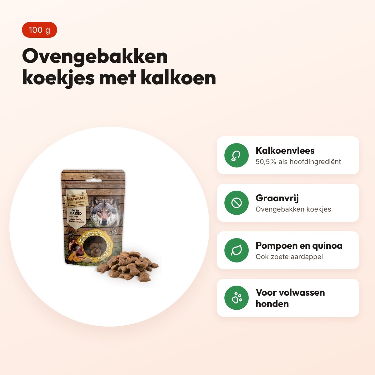 Natural Greatness Digestive Support oven baked biscuits 100 g – voordelen