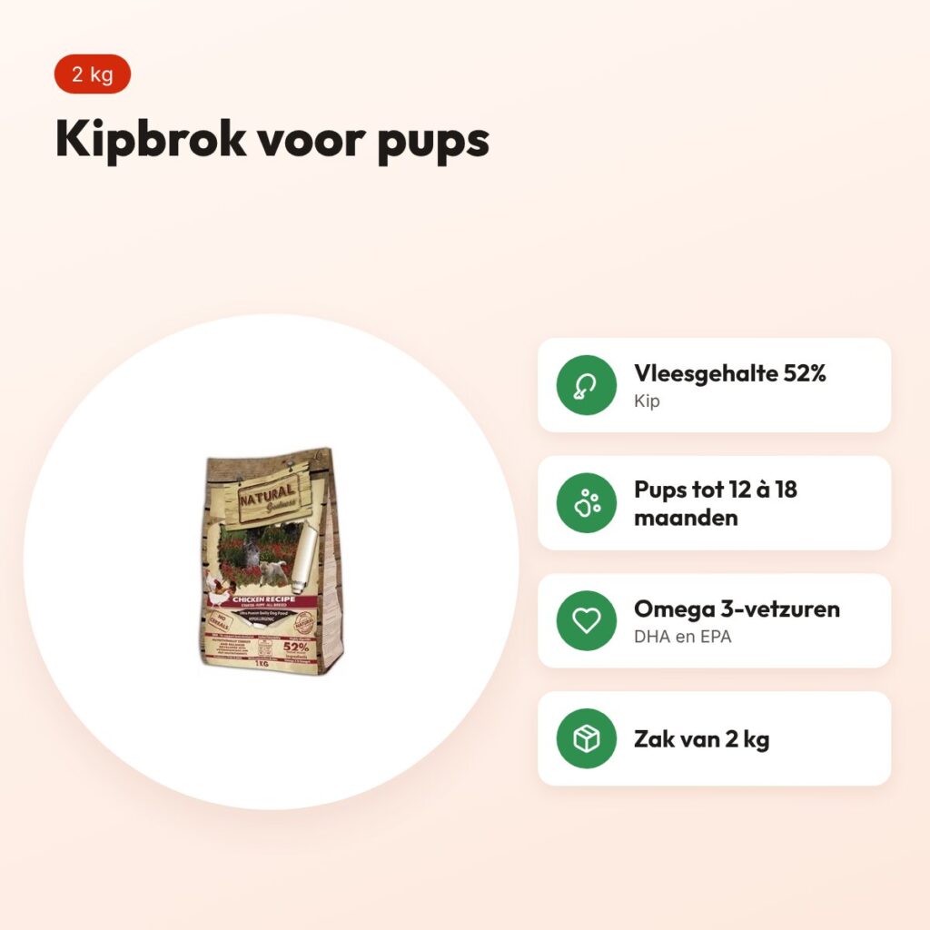 Natural Greatness hondenvoer Chicken Starter kip 2 kg – puppy – voordelen