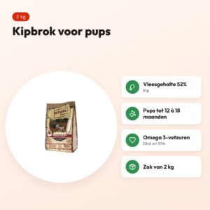 Natural Greatness hondenvoer Chicken Starter kip 2 kg – puppy – voordelen
