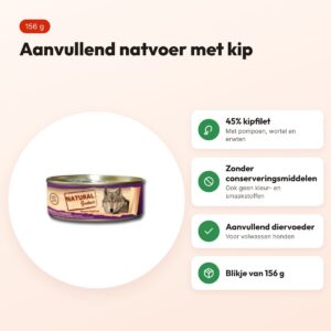 Natural Greatness hondenvoer kip en groenten 156 g – aanvullend natvoer – voordelen