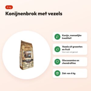 Natural Greatness hondenvoer Rabbit Light & Fit konijn 6 kg – voordelen