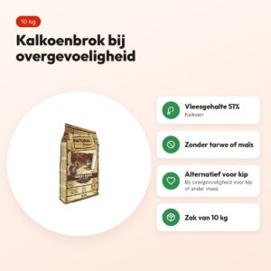 Natural Greatness hondenvoer Turkey Recipe kalkoen 10 kg – hypoallergeen – voordelen