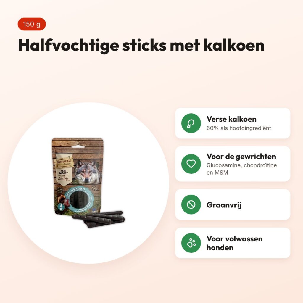 Natural Greatness Joint Support semi-moist sticks 150 g – gewrichtssteun – voordelen