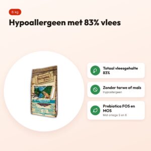 Natural Greatness kattenvoer Field & River 6 kg – hypoallergeen – voordelen