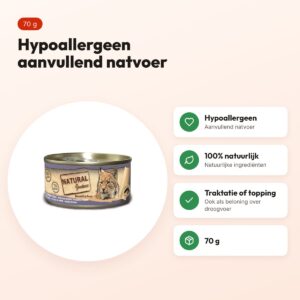 Natural Greatness kattenvoer Ocean Fish 70 g – hypoallergeen natvoer – voordelen