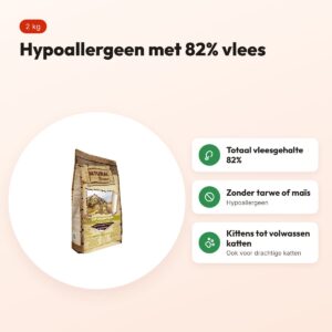 Natural Greatness kattenvoer Top Mountain 2 kg – hypoallergeen – voordelen