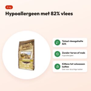 Natural Greatness kattenvoer Top Mountain 6 kg – hypoallergeen – voordelen