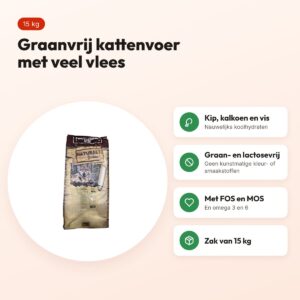 Natural Greatness kattenvoer Wild Instinct Medium/Large 15 kg – graanvrij – voordelen