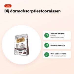 Natural Greatness Veterinary Diet kattenvoer Gastrointestinal 1,5 kg – voordelen