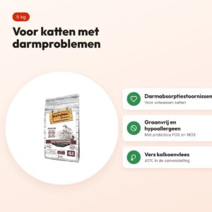 Natural Greatness Veterinary Diet kattenvoer Gastrointestinal 5 kg – voordelen