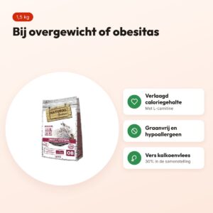 Natural Greatness Veterinary Diet kattenvoer Obesity Control 1,5 kg – voordelen