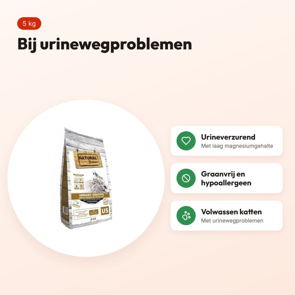 Natural Greatness Veterinary Diet kattenvoer Urinary Struvite 5 kg – voordelen