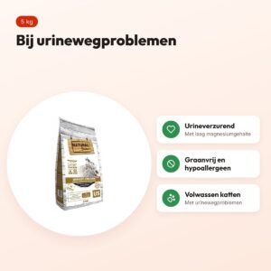 Natural Greatness Veterinary Diet kattenvoer Urinary Struvite 5 kg – voordelen
