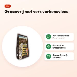 Natural Woodland kattenvoer Cat/Kitten Backwoods Diet 5 kg – varken – voordelen