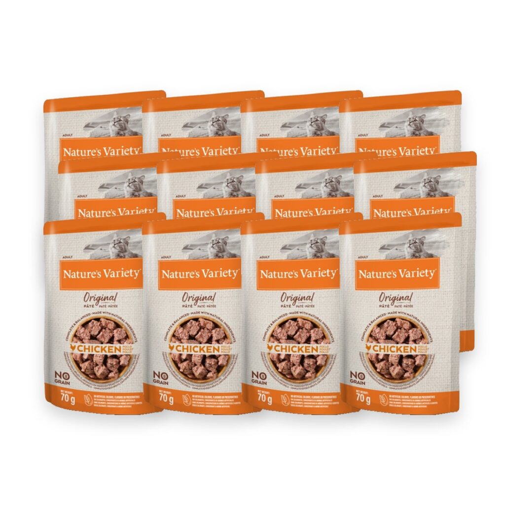 Nature's Variety kattenvoer pouch kip 12 x 70 g – graanvrij natvoer