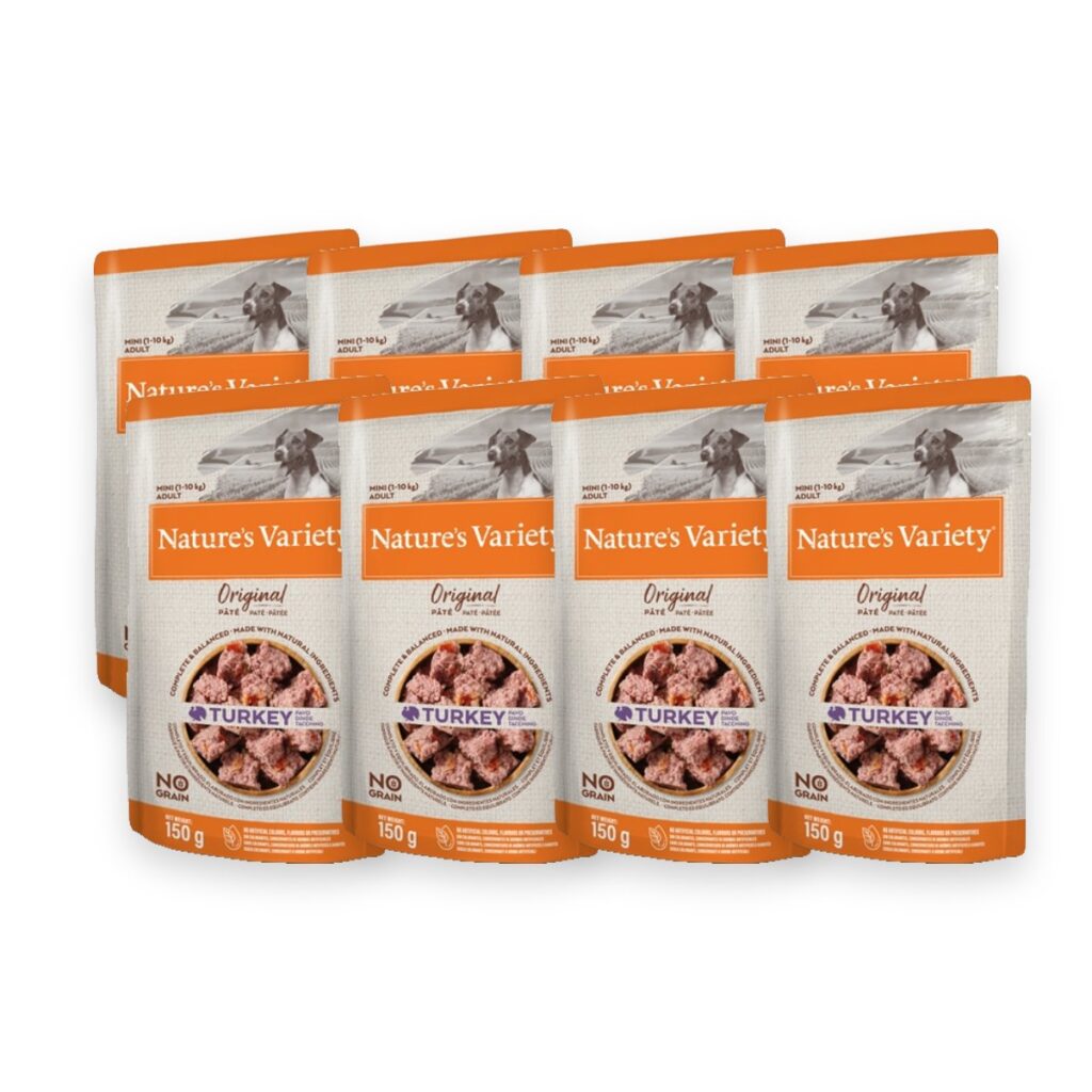 Nature's Variety Original hondenvoer Mini Pouch kalkoen 8 x 150 g