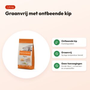 Natures Variety kattenvoer Original Kip 1,25 kg – graanvrij – voordelen