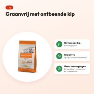 Natures Variety kattenvoer Original Kip 7 kg – graanvrij – voordelen