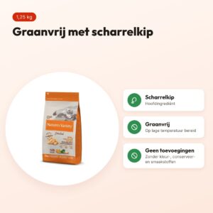 Natures Variety kattenvoer Sterilized Scharrelkip 1,25 kg – voordelen