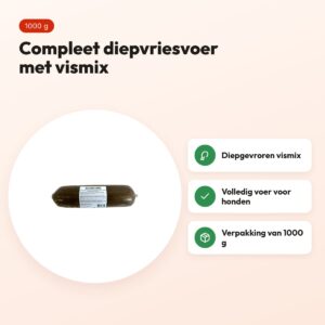 Naturis compleet vismix hondenvoer 1000 g – diepgevroren – voordelen